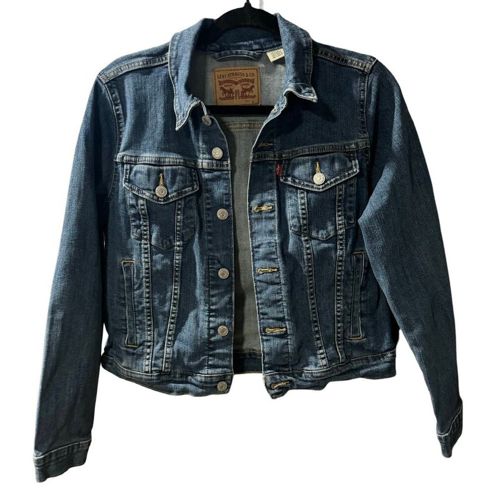 Levi’s Denim Jacket Youth Girls Large 12-13 Years Blue Jean Coat